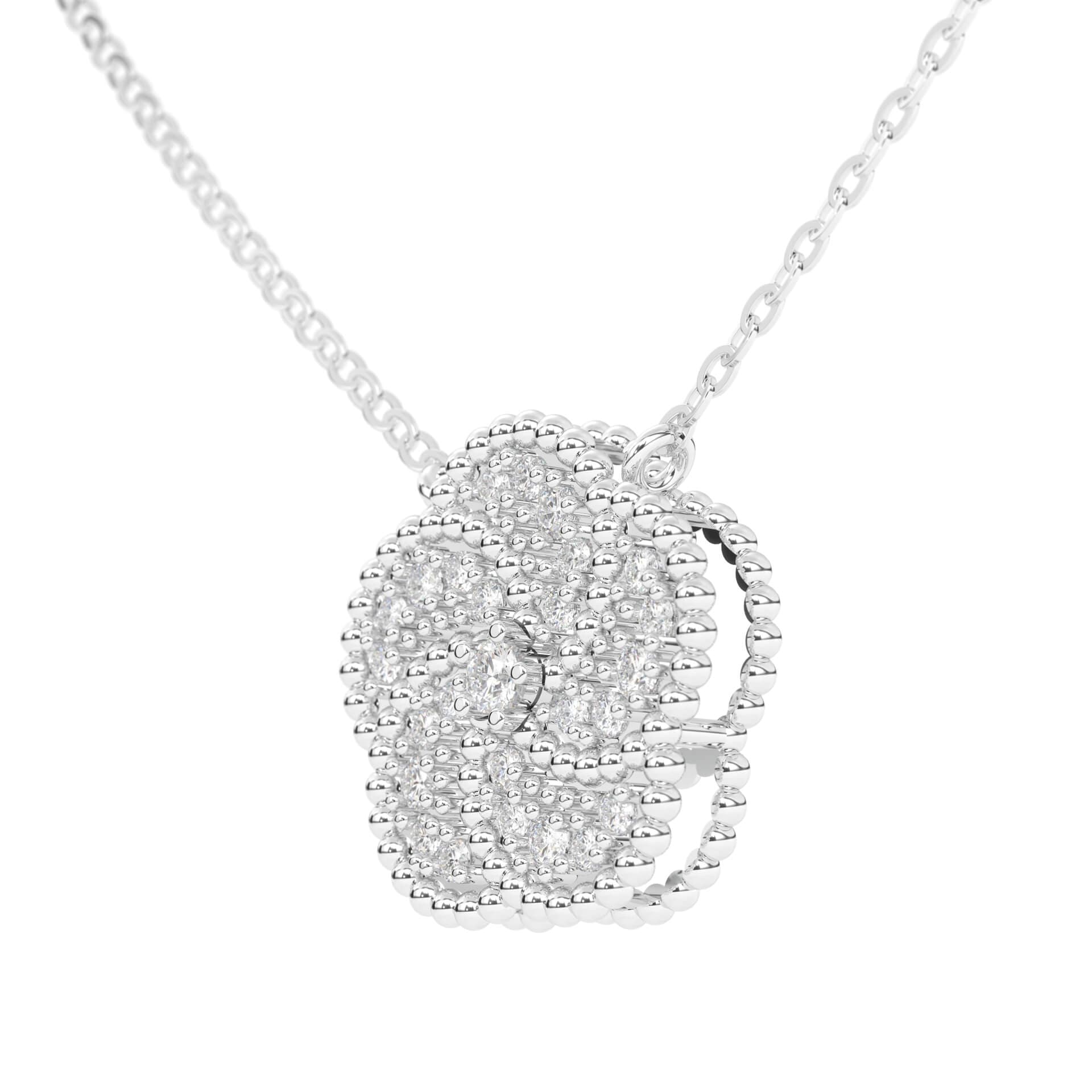 BLOOMY NECKLACE WITH DIAMONDS